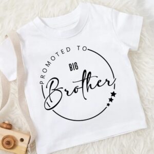 Promoted to Big Brother Shirt – Kids Custom T-Shirt | Printeely Dallas TX USA
